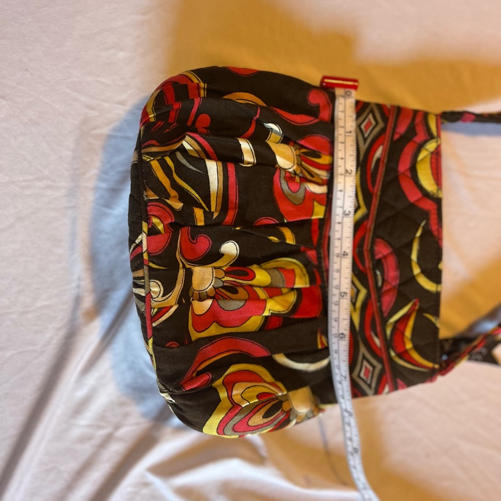 Vera Bradley Black and Red Patterned Mini Bag - Picture 4 of 6